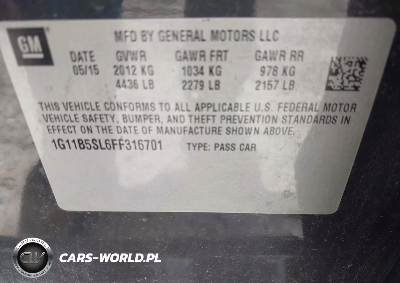 2015 Chevrolet Malibu Ls VIN:1G11B5SL6FF316701 - 9