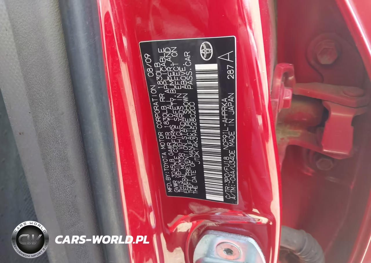 2010 Toyota Yaris VIN:JTDKT4K39A5280200 - 9