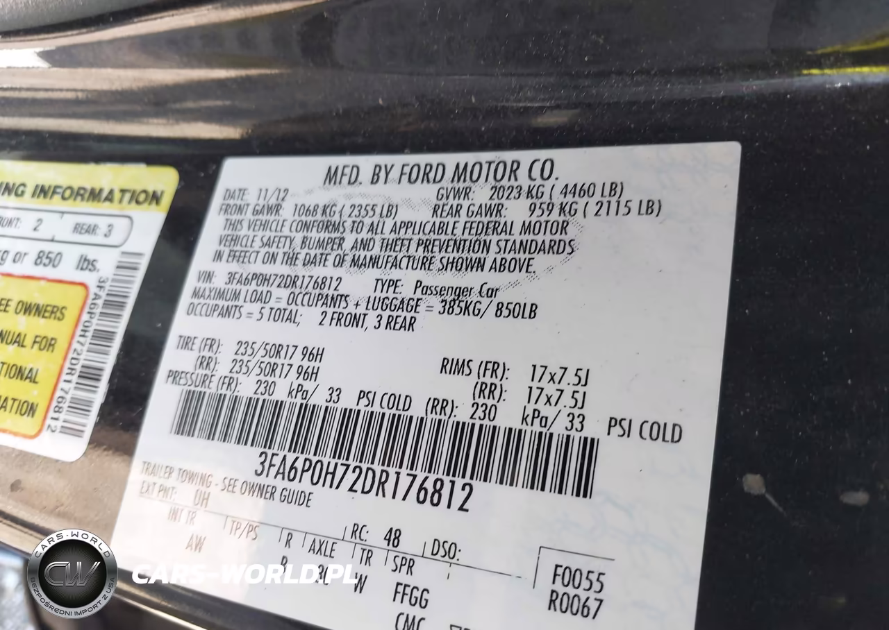 2013 Ford Fusion Se VIN:3FA6P0H72DR176812 - 9