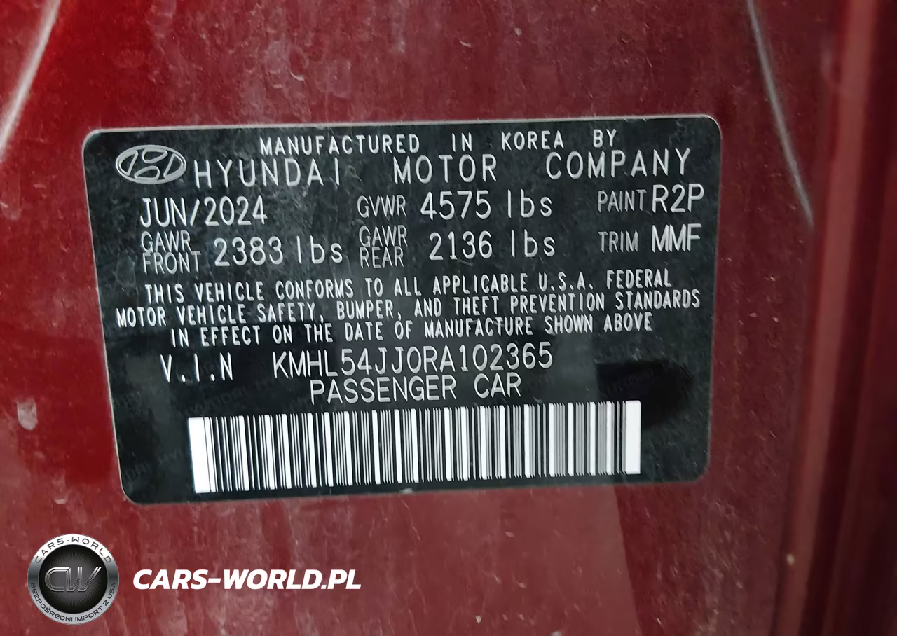 2024 Hyundai Sonata Hybrid Limited VIN:KMHL54JJ0RA102365 - 9