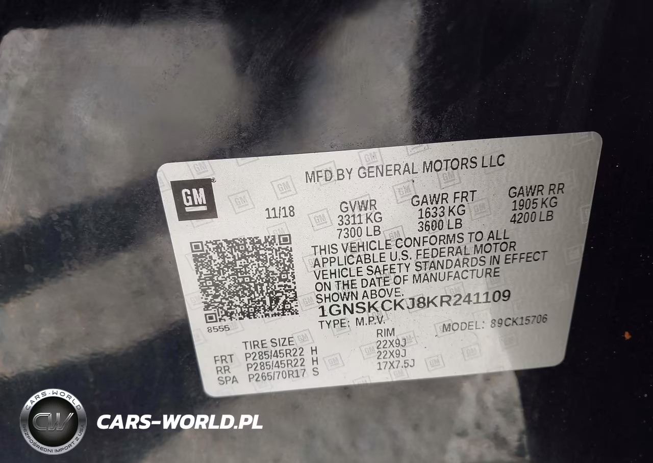 2019 Chevrolet Tahoe Premier VIN:1GNSKCKJ8KR241109 - 9