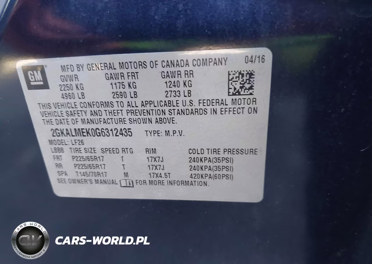 2016 GMC Terrain Sle-1 VIN:2GKALMEK0G6312435 - 9