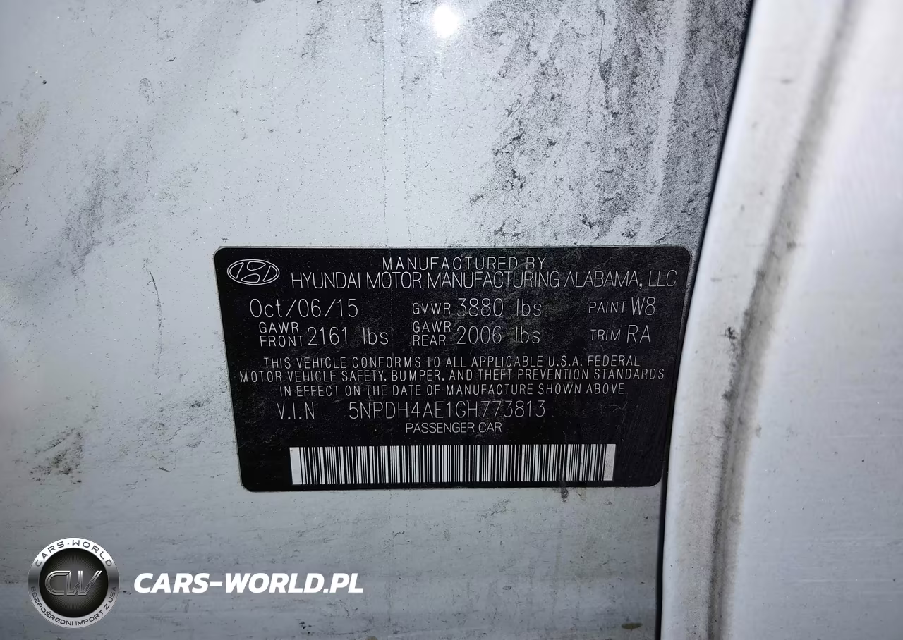 2016 Hyundai Elantra Se VIN:5NPDH4AE1GH773813 - 9