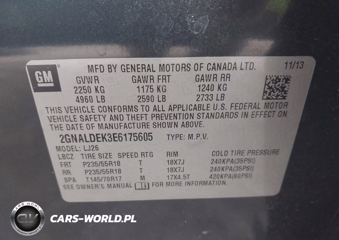 2014 Chevrolet Equinox Ltz VIN:2GNALDEK3E6175605 - 9