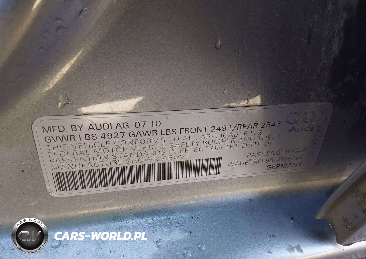 2011 Audi A4 2.0T Premium VIN:WAUBFAFL9BN009166 - 9