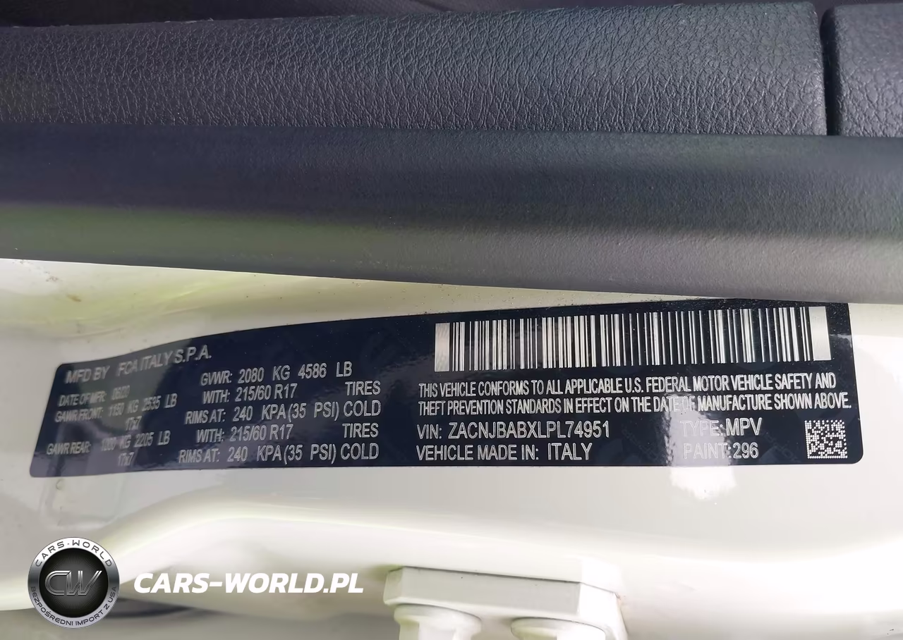 2020 Jeep Renegade Sport 4X4 VIN:ZACNJBABXLPL74951 - 9