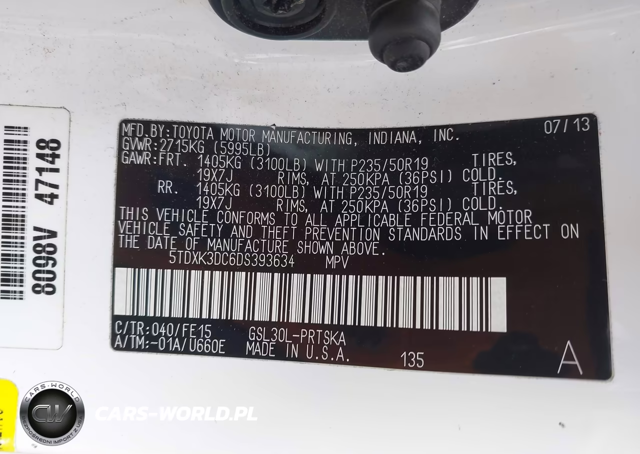 2013 Toyota Sienna Se 8 Passenger VIN:5TDXK3DC6DS393634 - 9