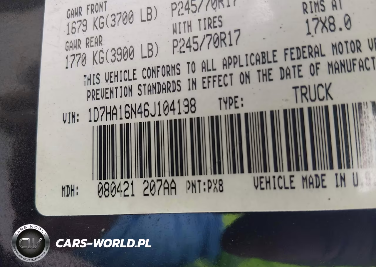 2006 Dodge Ram 1500 Slt VIN:1D7HA16N46J104198 - 9