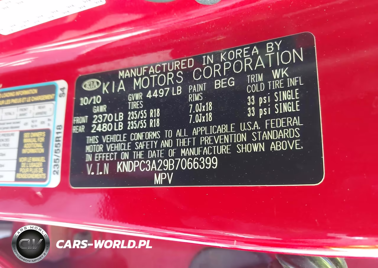 2011 Kia Sportage Ex VIN:KNDPC3A29B7066399 - 9