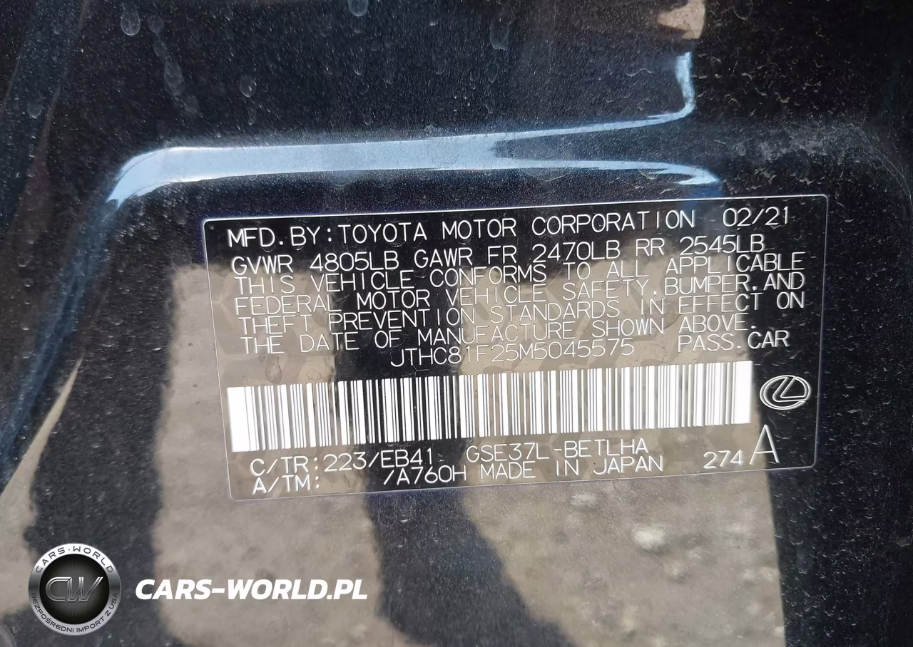 2021 Lexus Is 300 VIN:JTHC81F25M5045575 - 9