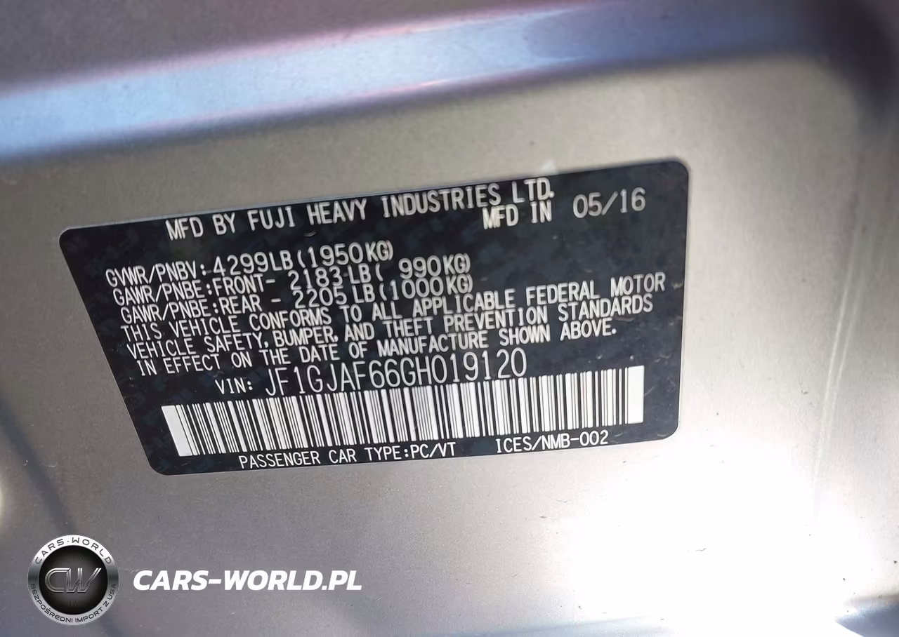 2016 Subaru Impreza 2.0I Premium VIN:JF1GJAF66GH019120 - 9