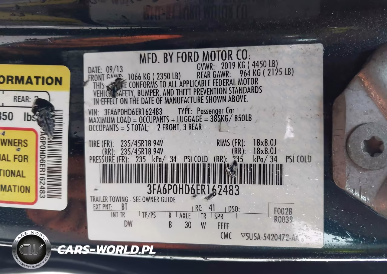 2014 Ford Fusion Se VIN:3FA6P0HD6ER162483 - 9