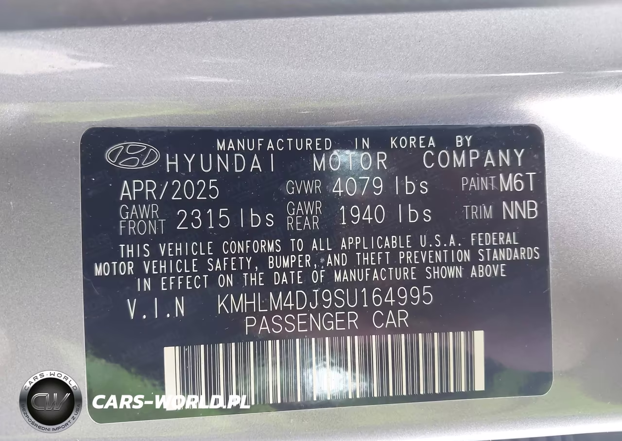 2025 Hyundai Elantra Hybrid Blue VIN:KMHLM4DJ9SU164995 - 9