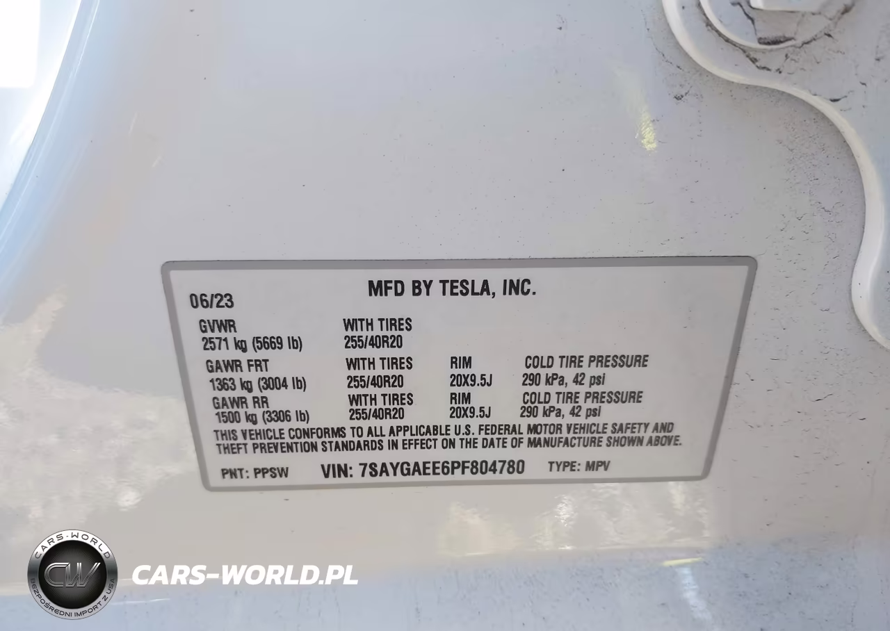 2023 Tesla Model Y Awd-Long Range Dual Motor All-Wheel Drive VIN:7SAYGAEE6PF804780 - 9