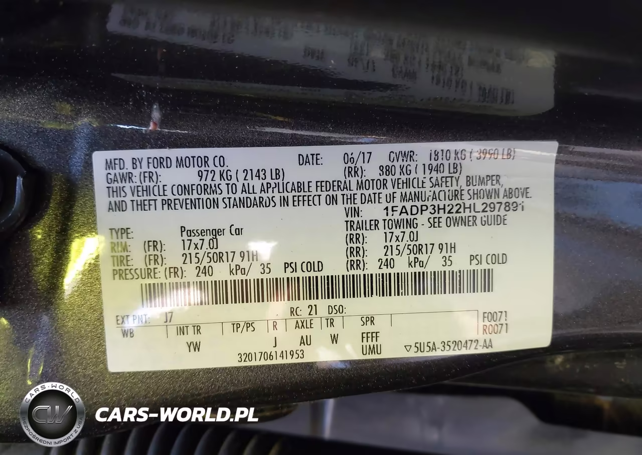 2017 Ford Focus Sel VIN:1FADP3H22HL297891 - 9