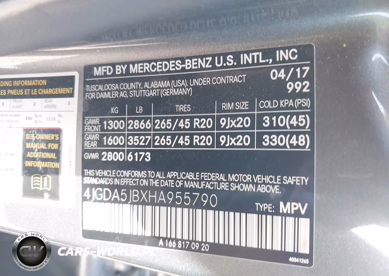 2017 Mercedes-Benz Gle 350 VIN:4JGDA5JBXHA955790 - 9