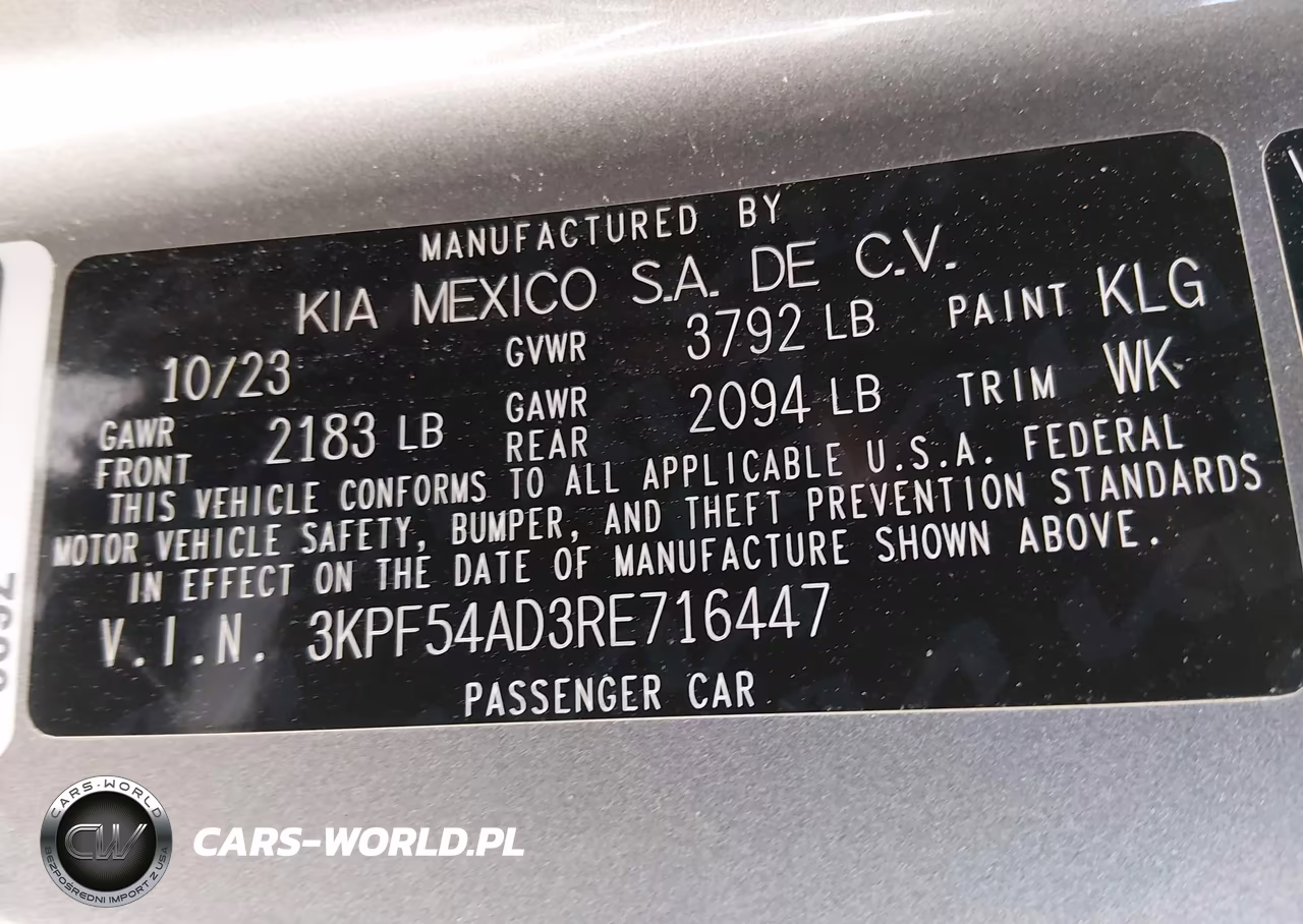 2024 Kia Forte Gt-Line VIN:3KPF54AD3RE716447 - 9