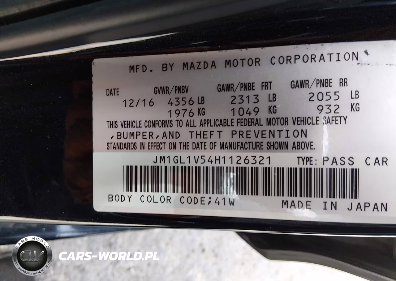 2017 Mazda Mazda6 Touring VIN:JM1GL1V54H1126321 - 9
