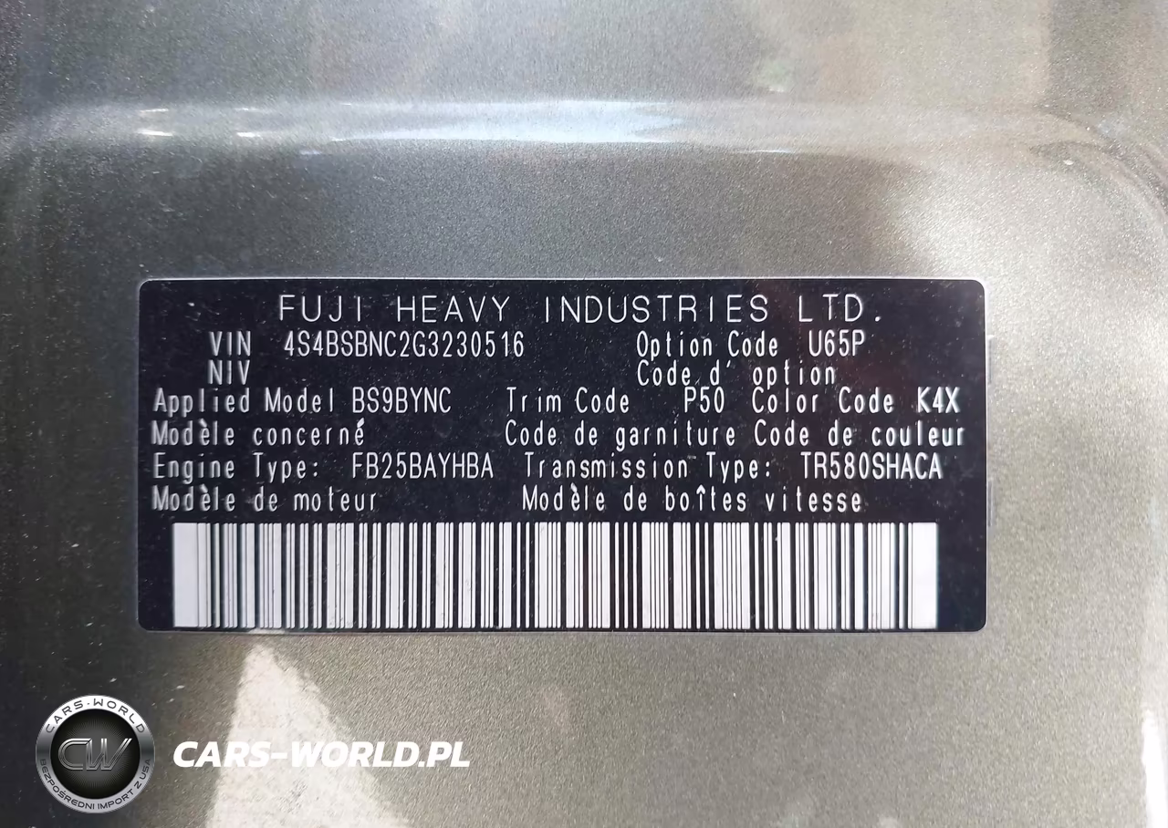 2016 Subaru Outback 2.5I Limited VIN:4S4BSBNC2G3230516 - 9