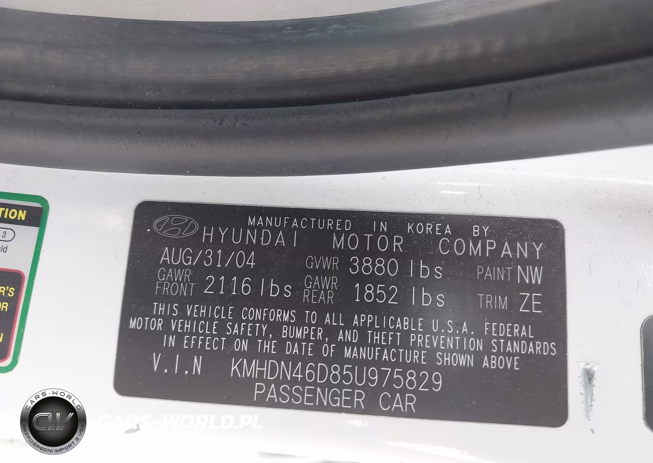 2005 Hyundai Elantra Gls-Gt VIN:KMHDN46D85U975829 - 9