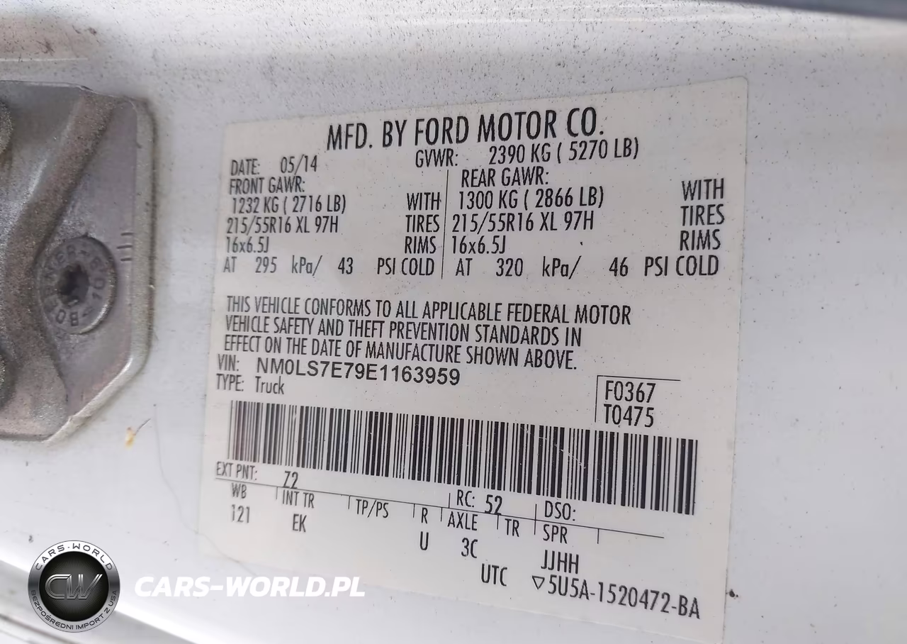 2014 Ford Transit Connect Xl VIN:NM0LS7E79E1163959 - 9