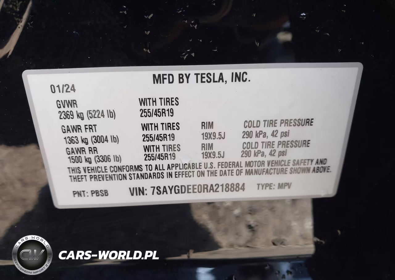 2024 Tesla Model Y Long Range Dual Motor All-Wheel Drive VIN:7SAYGDEE0RA218884 - 9