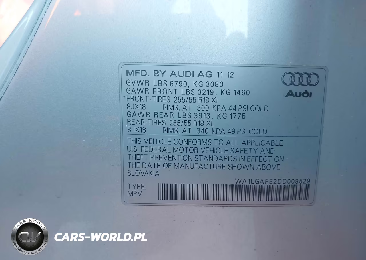 2013 Audi Q7 3.0T Premium VIN:WA1LGAFE2DD008529 - 9