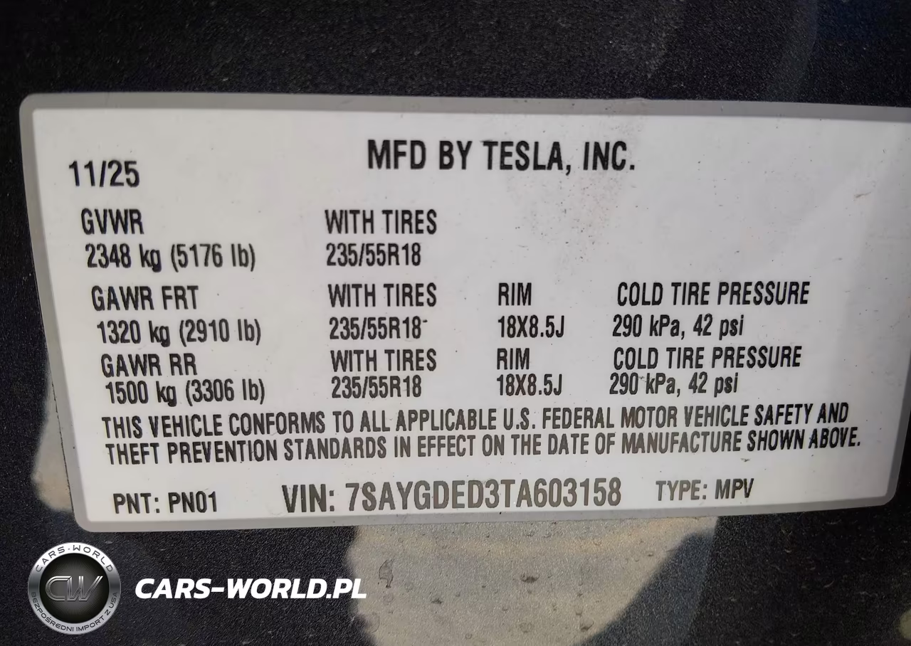2026 Tesla Model Y Premium Rear-Wheel Drive-Standard Rear-Wheel Drive VIN:7SAYGDED3TA603158 - 9