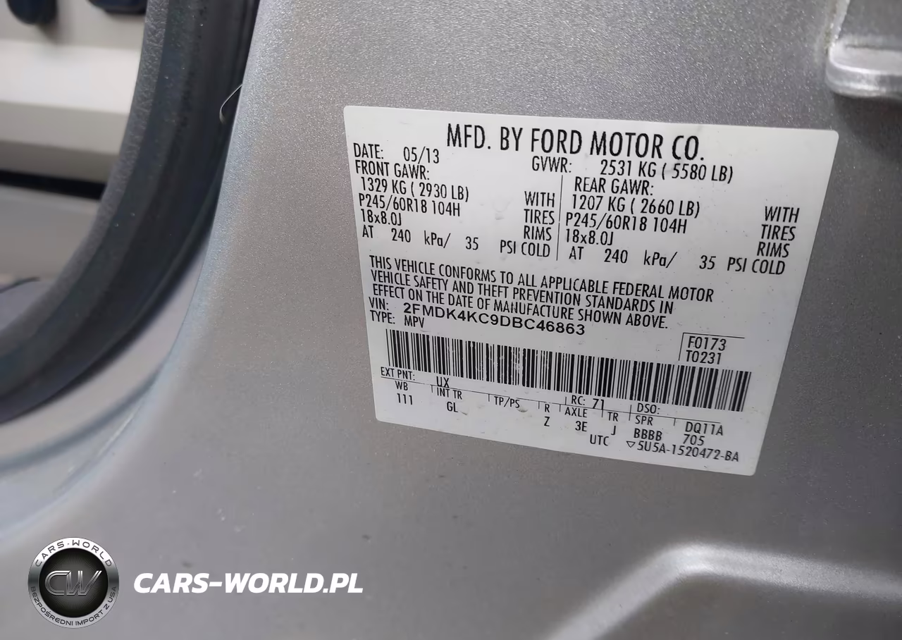 2013 Ford Edge Limited VIN:2FMDK4KC9DBC46863 - 9
