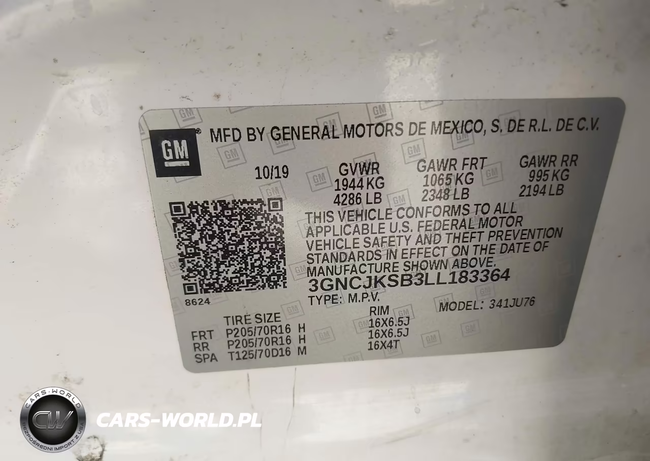 2020 Chevrolet Trax Fwd Ls VIN:3GNCJKSB3LL183364 - 9