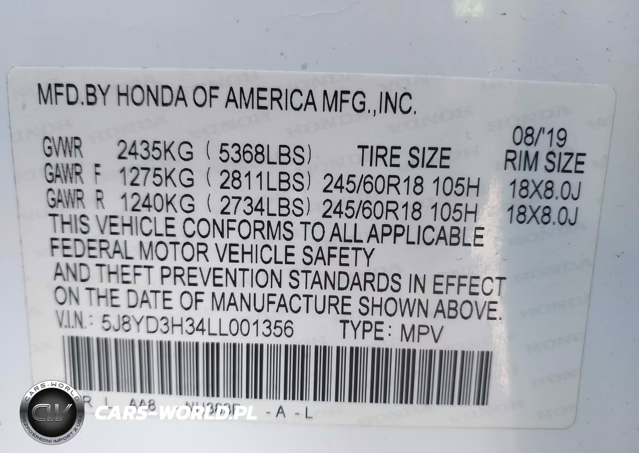 2020 Acura Mdx Standard VIN:5J8YD3H34LL001356 - 9