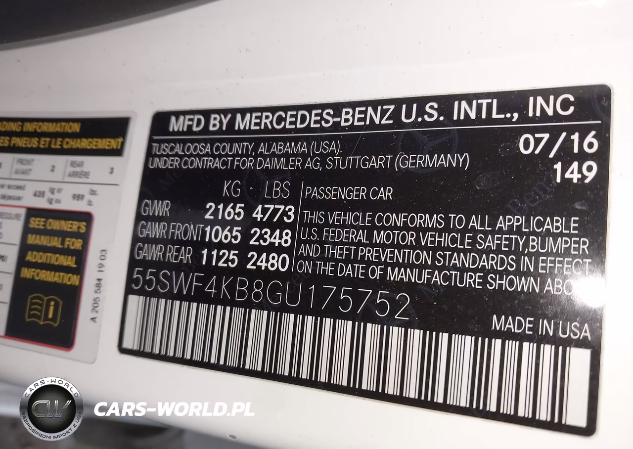 2016 Mercedes-Benz C 300 Sport 4Matic VIN:55SWF4KB8GU175752 - 9