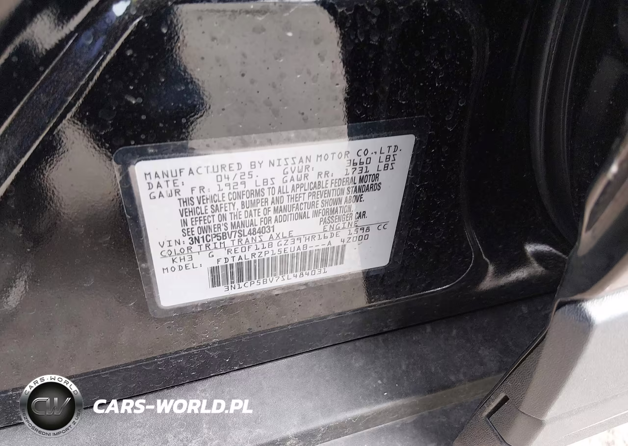 2025 Nissan Kicks Play S VIN:3N1CP5BV7SL484031 - 9