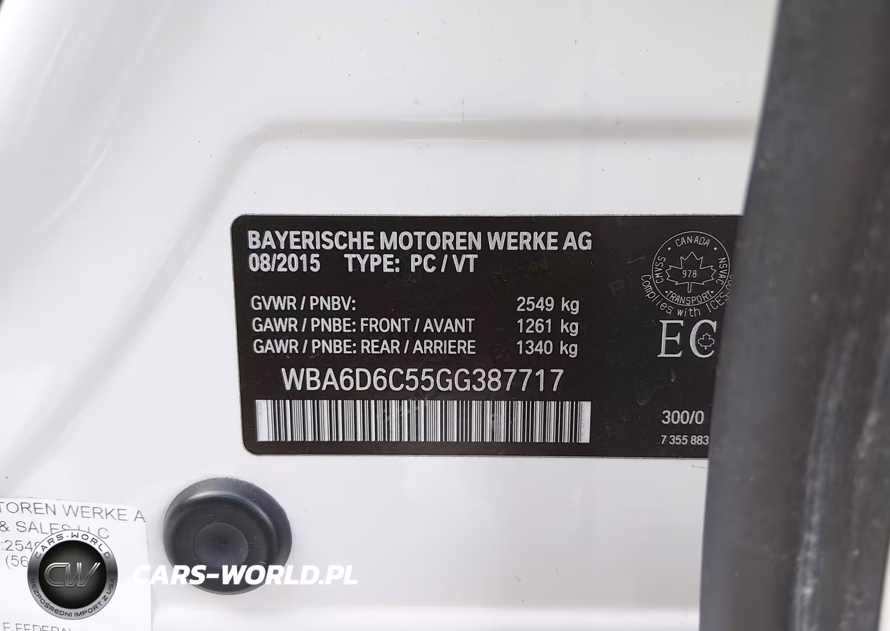2016 BMW 650I Gran Coupe xDrive VIN:WBA6D6C55GG387717 - 9