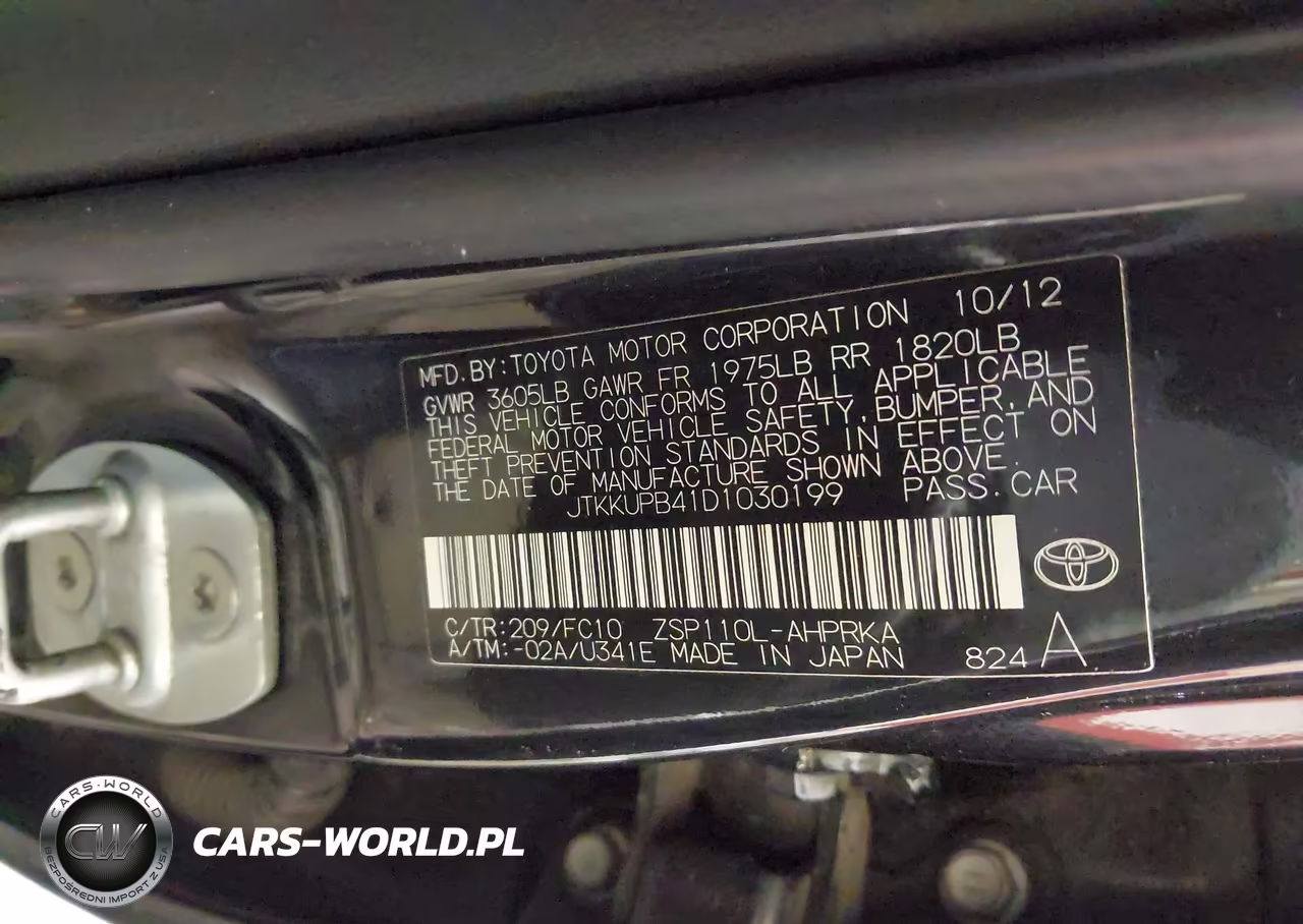 2013 Scion Xd VIN:JTKKUPB41D1030199 - 9