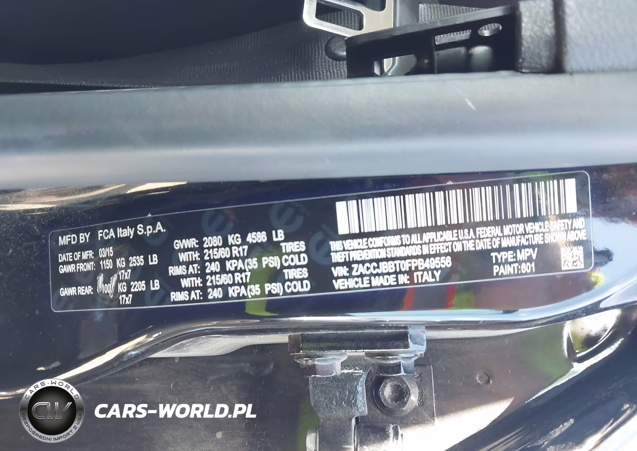 2015 Jeep Renegade Latitude VIN:ZACCJBBT0FPB49556 - 9