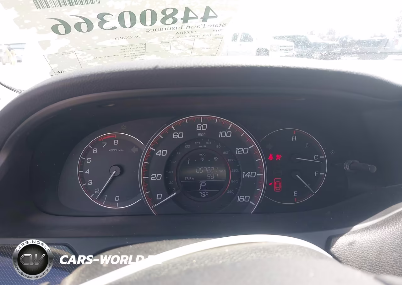 2014 Honda Accord Ex-L VIN:1HGCT1B85EA006876 - 7