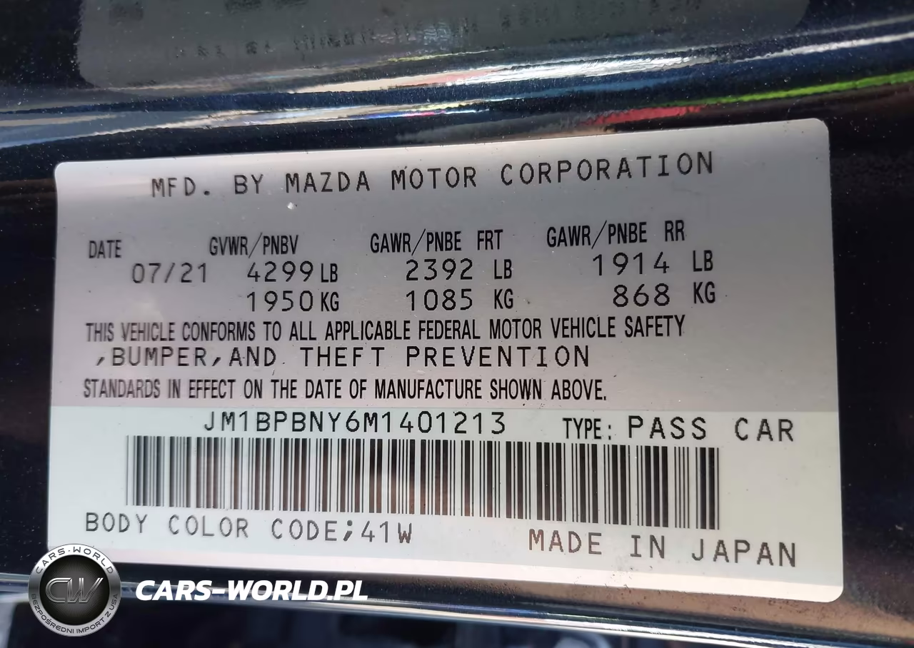 2021 Mazda Mazda3 2.5 Turbo Premium Plus VIN:JM1BPBNY6M1401213 - 9