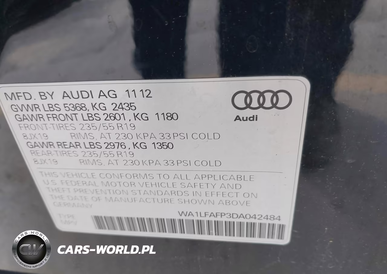 2013 Audi Q5 2.0T Premium VIN:WA1LFAFP3DA042484 - 9