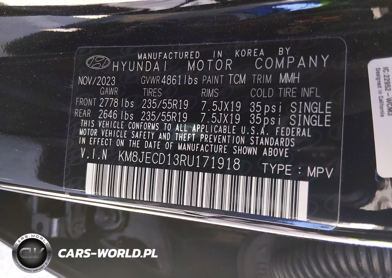 2024 Hyundai Tucson Hybrid Limited VIN:KM8JECD13RU171918 - 9