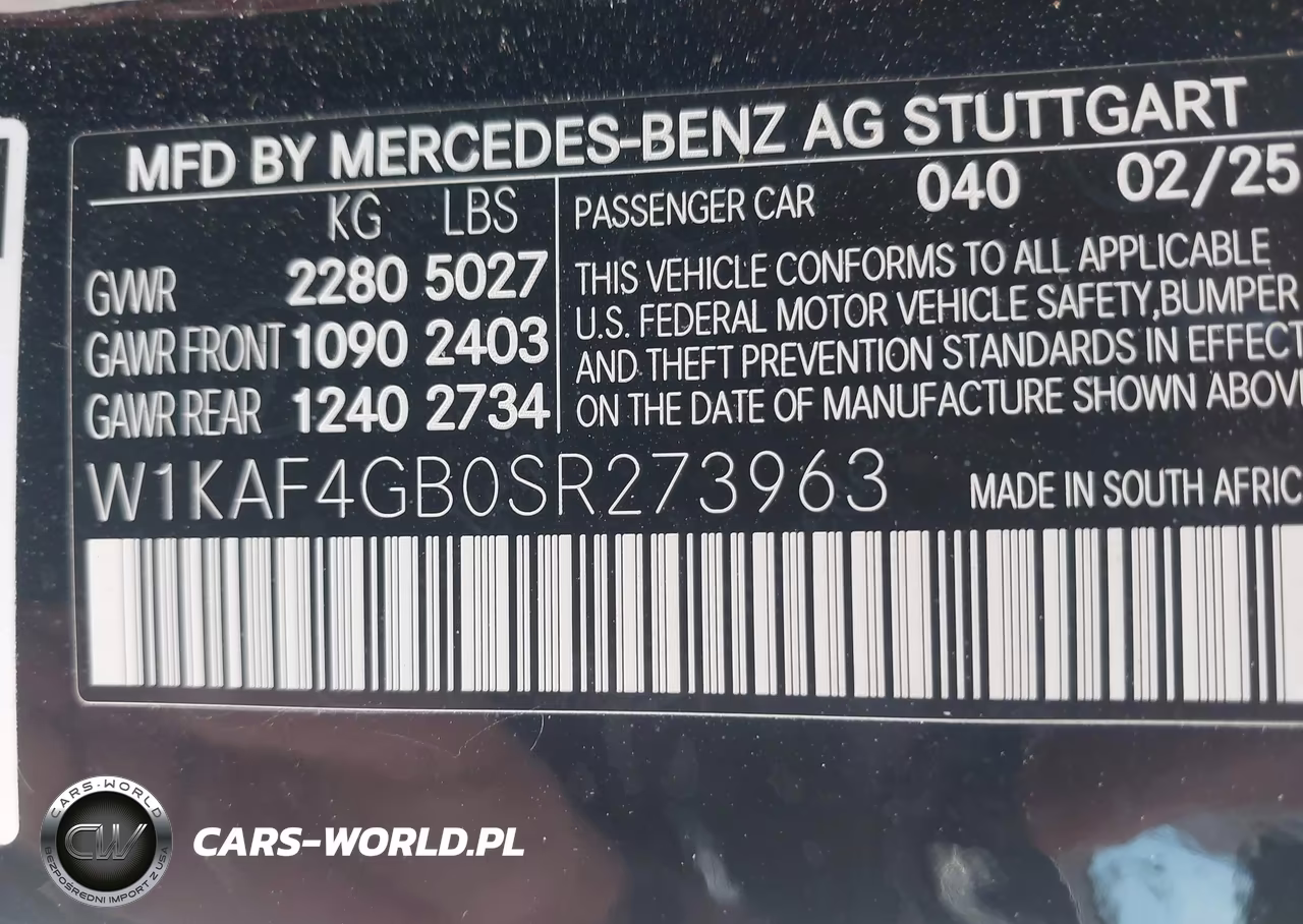 2025 Mercedes-Benz C 300 VIN:W1KAF4GB0SR273963 - 9