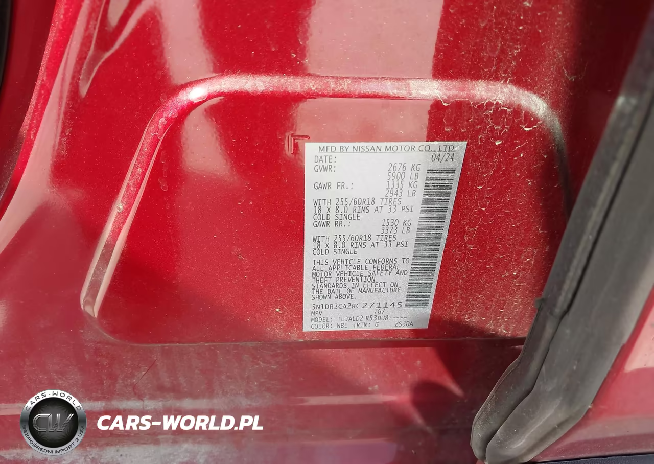 2024 Nissan Pathfinder Sl Fwd VIN:5N1DR3CA2RC271145 - 9