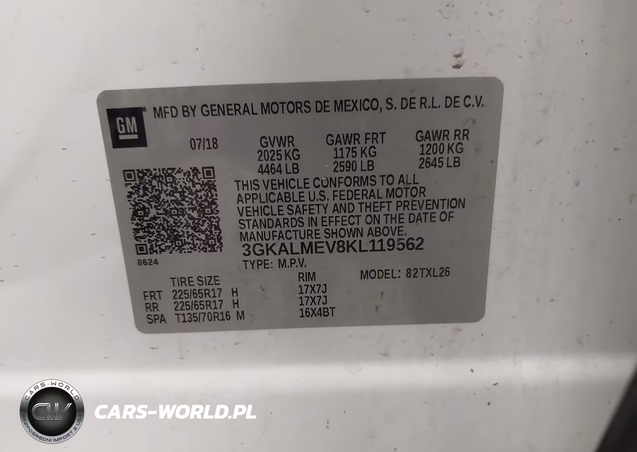 2019 GMC Terrain Sle VIN:3GKALMEV8KL119562 - 9