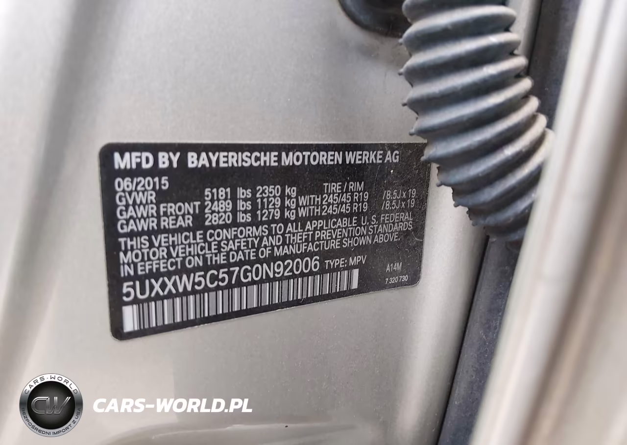 2016 BMW X4 xDrive35I VIN:5UXXW5C57G0N92006 - 9