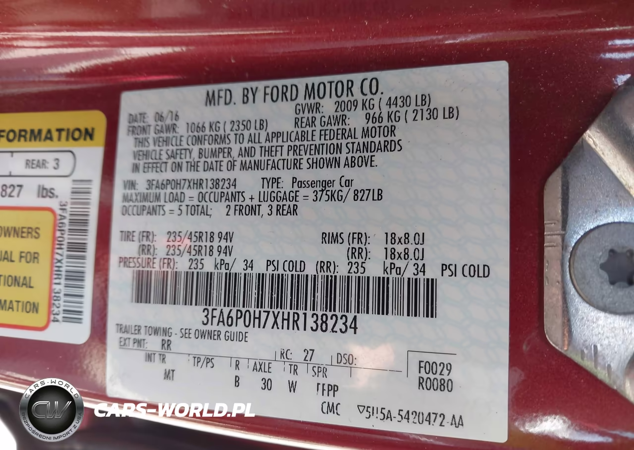 2017 Ford Fusion Se VIN:3FA6P0H7XHR138234 - 9