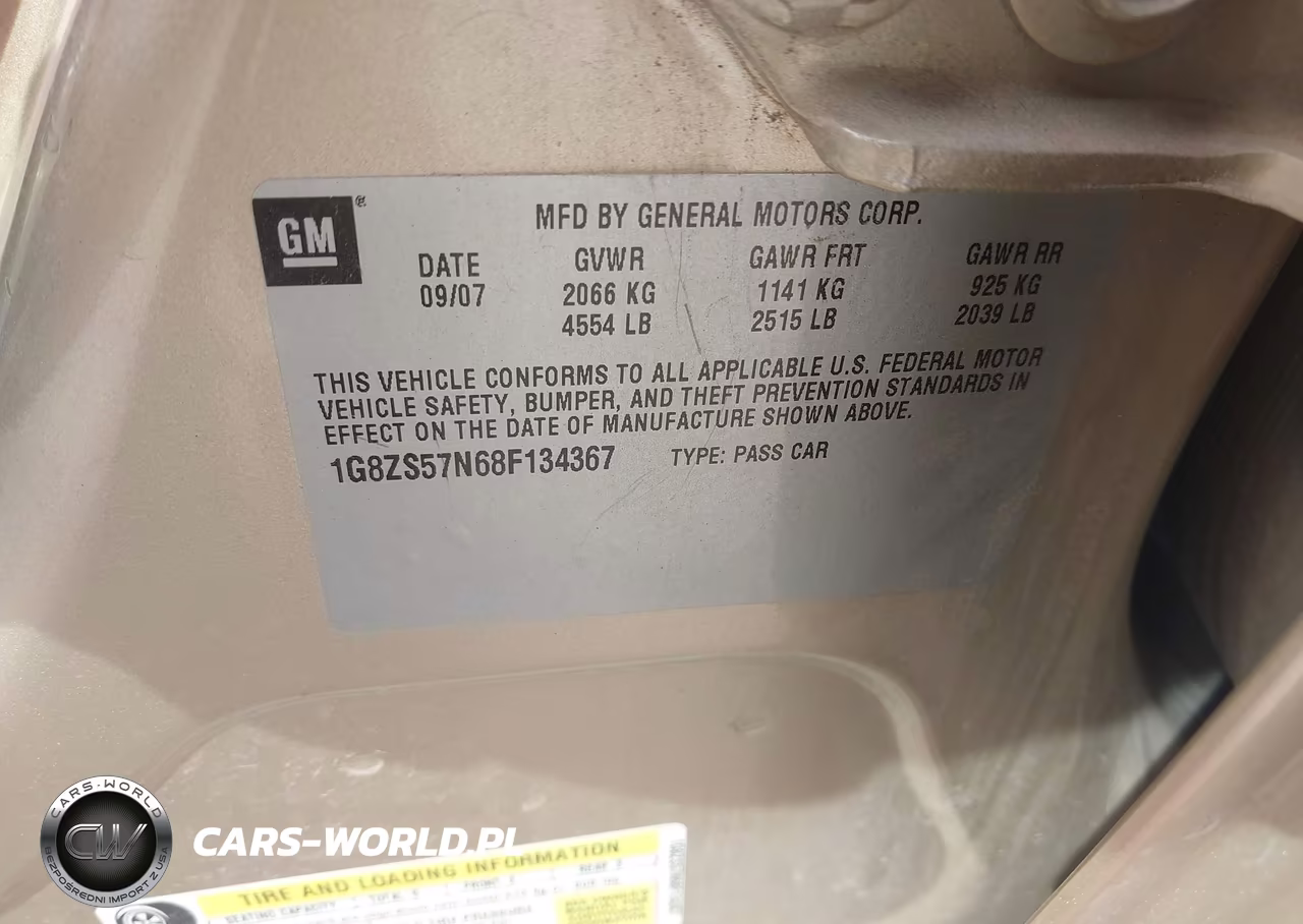 2008 Saturn Aura Xe VIN:1G8ZS57N68F134367 - 9