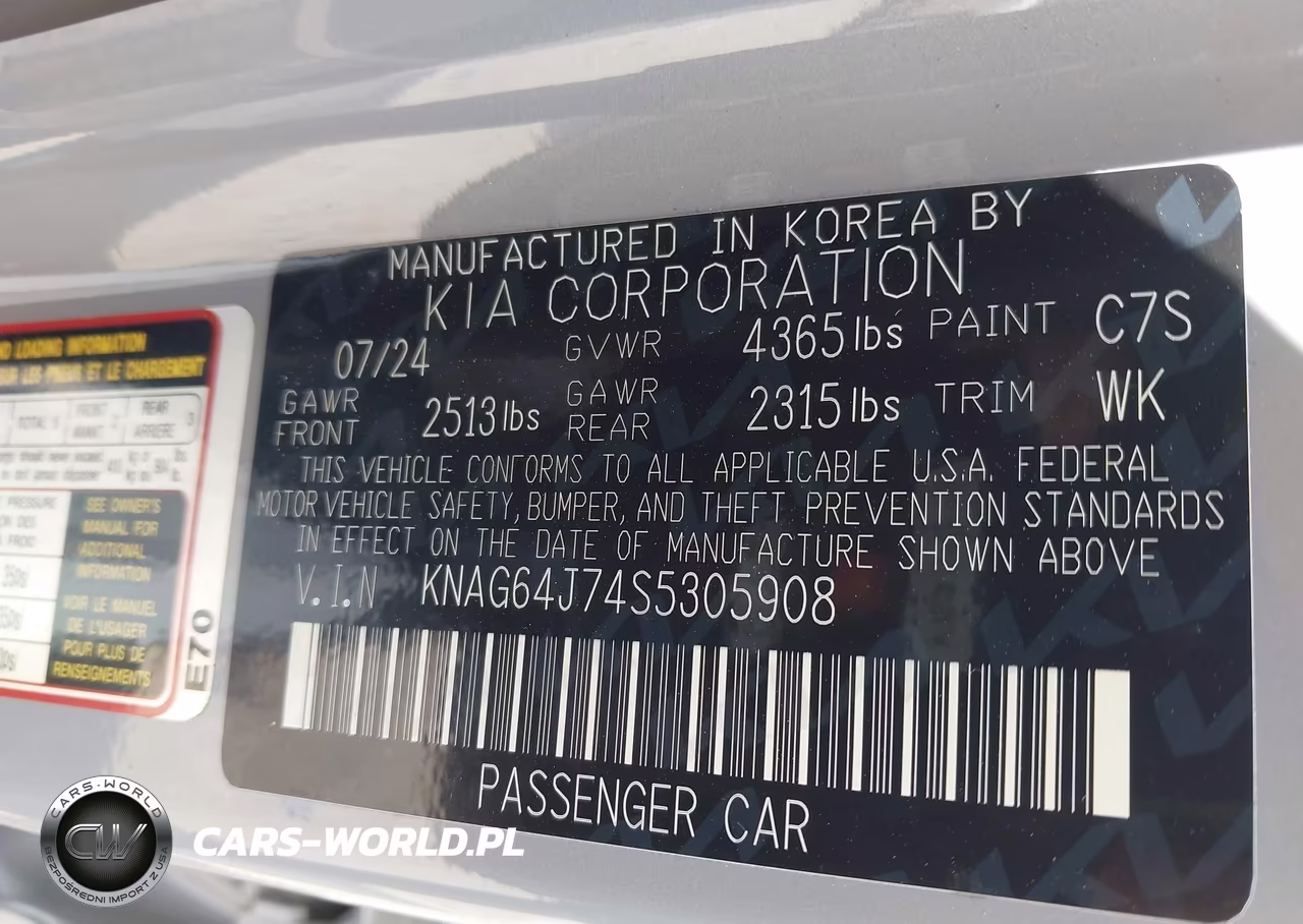 2025 Kia K5 Gt-Line VIN:KNAG64J74S5305908 - 9
