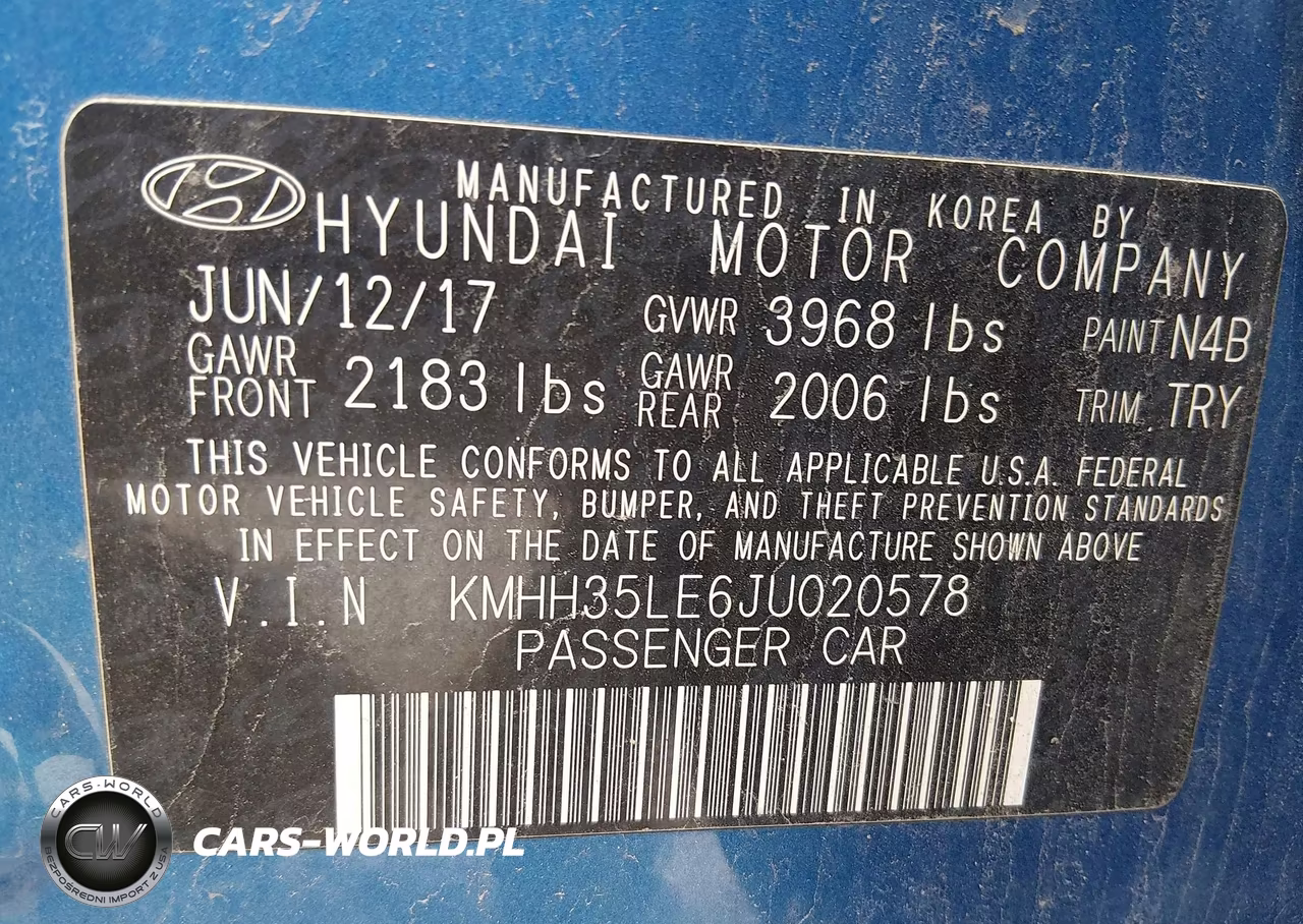 2018 Hyundai Elantra Gt VIN:KMHH35LE6JU020578 - 9