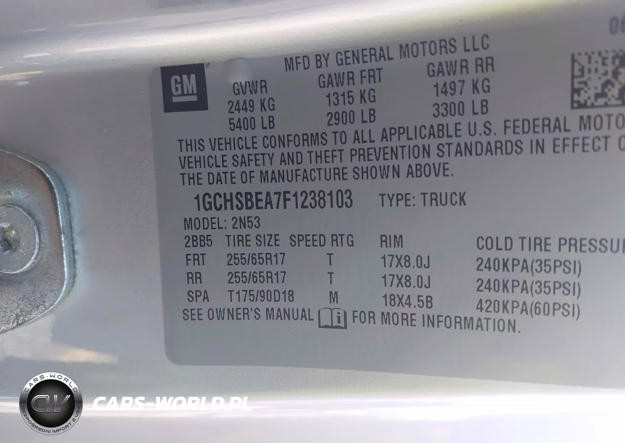 2015 Chevrolet Colorado Lt VIN:1GCHSBEA7F1238103 - 9