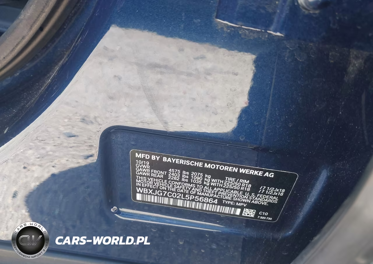 2020 BMW X1 Sdrive28I VIN:WBXJG7C02L5P56864 - 9
